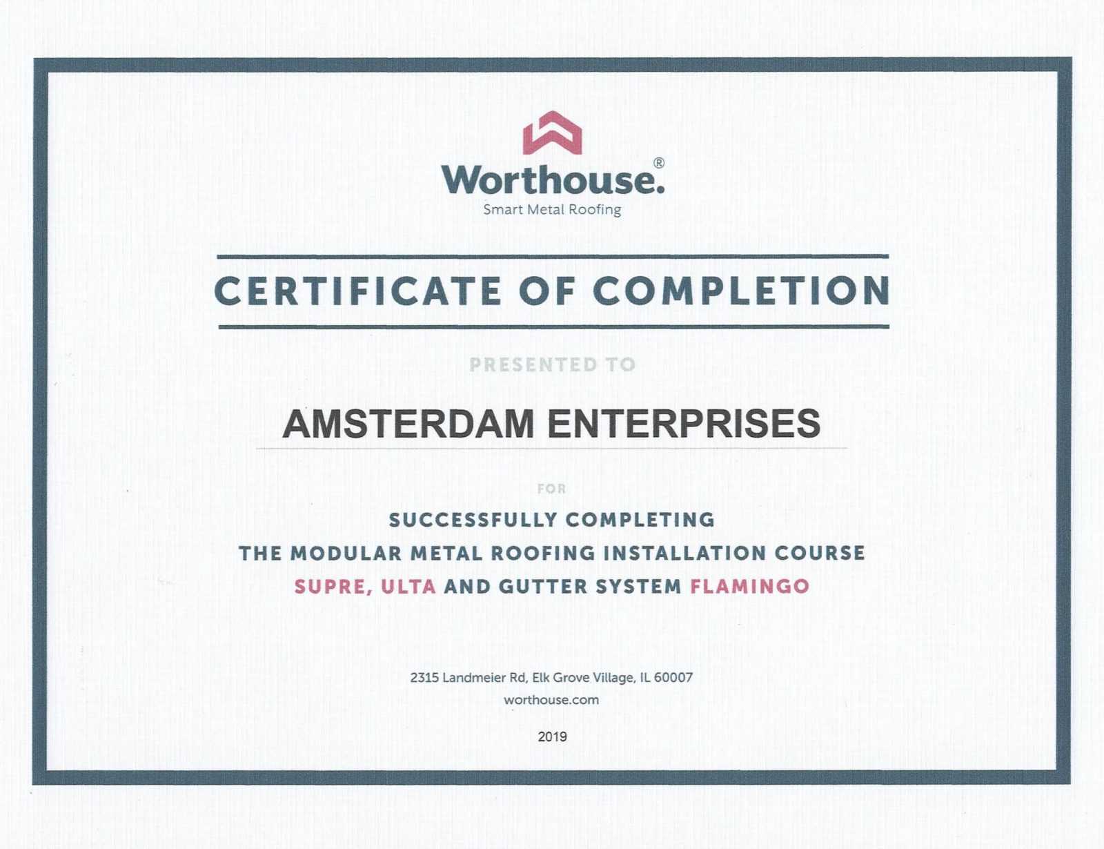 Worthouse-Certificate-of-Completion-Chicago